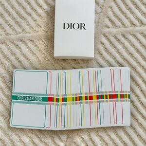 Dior playing cards (beauty gwp)